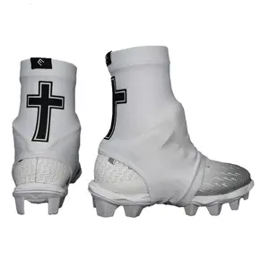 Faith Cross White Cleat Covers (Spats)
