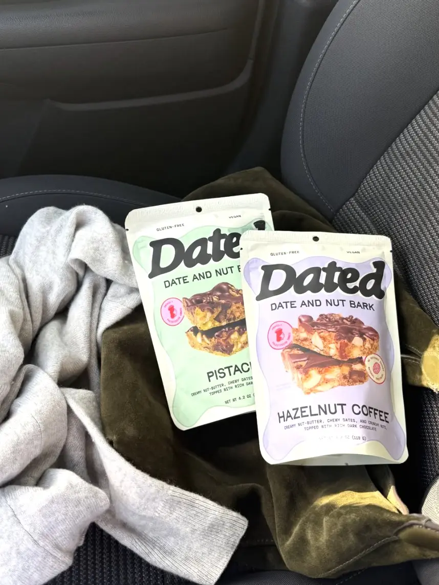 Dated Chocolate-Coated Pistachio Date Bark Nut Snack, 4.2oz Plant-Based Gluten-Free Treat