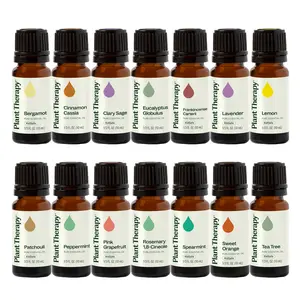 Plant Therapy Top 14 Essential Oil Singles Set - 100% Pure Essential Oils for Aromatherapy Home Fragrances Healthcare
