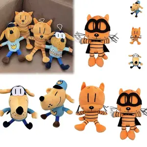 Dog Man's Plush Toy Series, Cute Cartoon Character Dolls for Kids, Soft Stuffed Animal Toys, Soft Cuddly Gift, Perfect Gift for Children