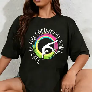 100% Cotton Unisex This is My Cartwheel Shirt - Gymnast Acrobatics Gymnastics T-Shirt