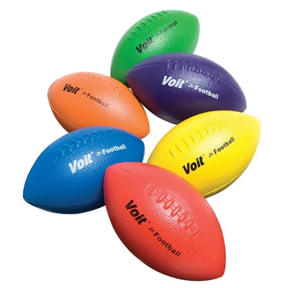 Voit Tuff-Coated Foam Football, Solid Purple Lightweight Ball for All Ages, Durable for Casual Play & Unisex Training Balls