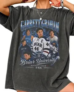 Garrett Graham Briar University T-Shirt, Vintage Hockey Romance Tee, Briar Hockey Team Shirt, Bookish Sports Romance Gift, gift for Fan, Unisex Graphic Top Streetwear