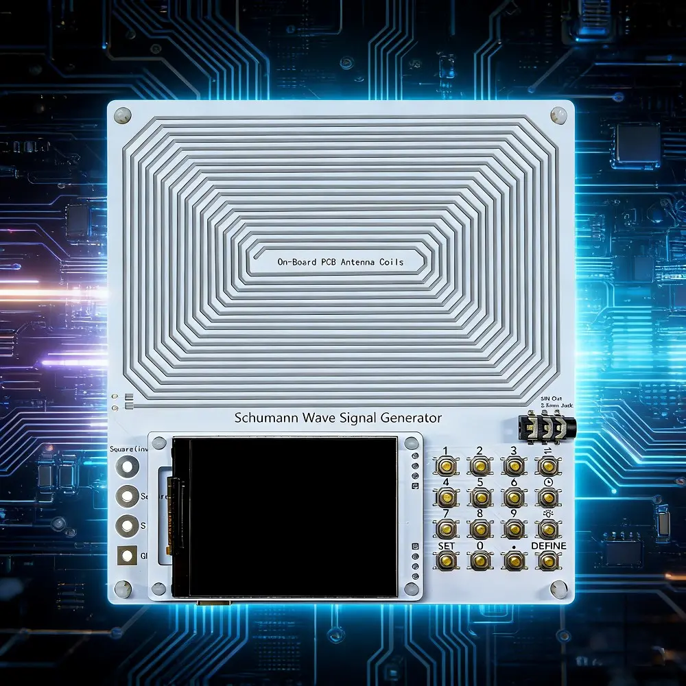 SMLDA01 PRO Portable Schumann Resonator , 7.83hz Default Frequency, Adjustable Timer, Improves Perception and Space Environment