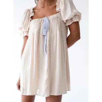 sachin and babi light blue dress Topshop Embroidered Off the Shoulder Dress