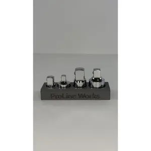 Magnetic Icon Socket Adapter Organizer | Toolbox Drawer Tray | 4-Piece Adapter Storage | 3D Printed Magnetic Tool Holder