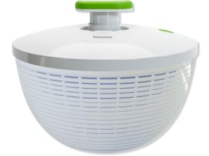 6.2 Qt Capacity Salad Spinner for Salad Prep, Kitchen Utensil Fruit & Vegetable Washer Dryer with Bowl & Colander, 1-Hand Pump, Compact Storage for Greens