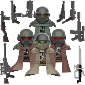 MY711 MY714 Building Blocks NCR Helmet Armor Mini Action Figures Bricks Dolls Toys For Boys popular