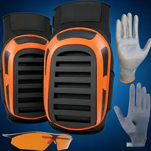 Unisex Heavy-Duty Anti-Slip Knee Pads - Gel Cushioned Long Kneeling Pads for Construction, Gardening, Flooring and Deep Cleaning