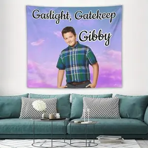 1pc, Gibby Meme (2) Tapestry Art Wall Hanging, Humorous Tapestries for Bedroom And Living Room Home Decoration.