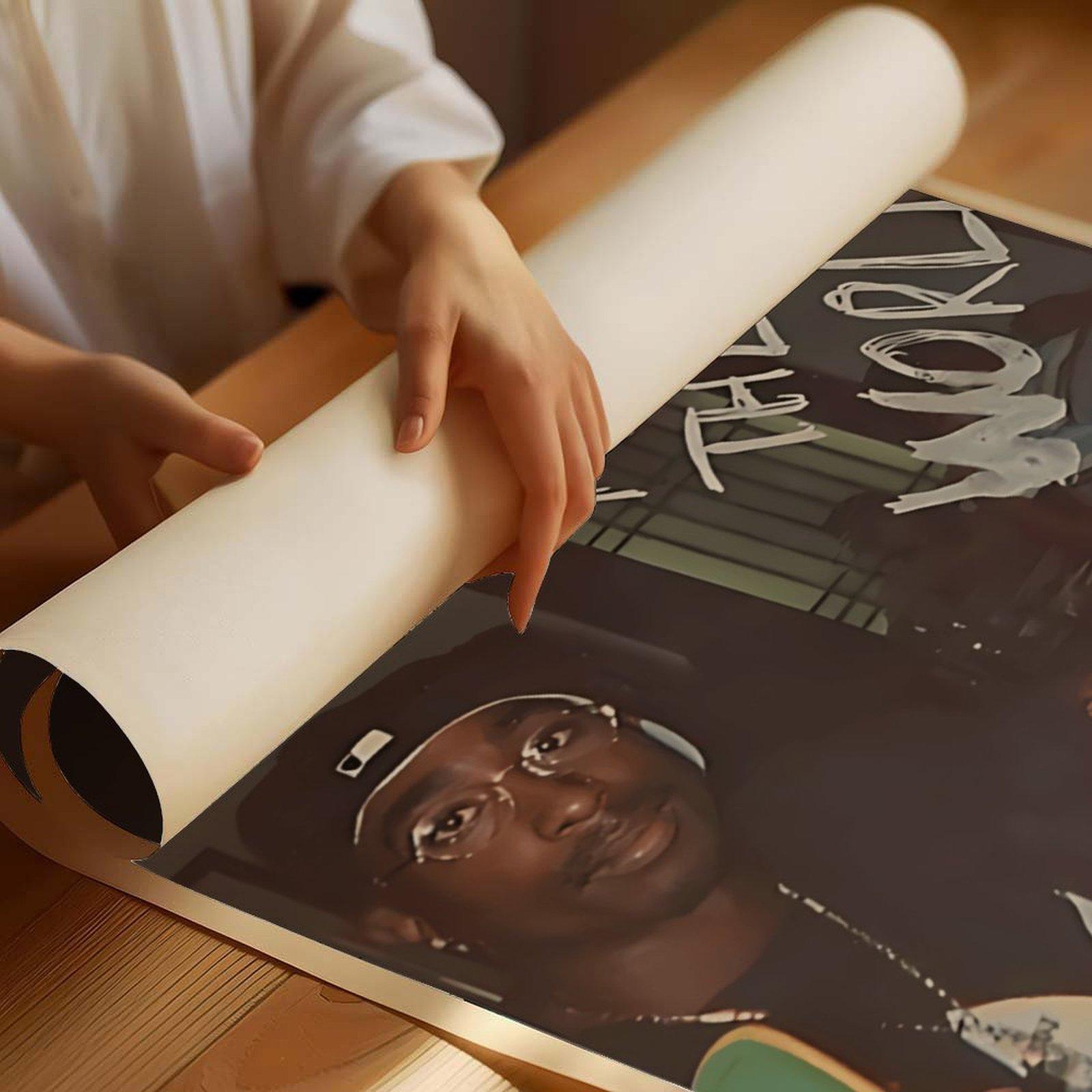 "Vintage Tupac Poster – Classic Hip Hop Wall Art"