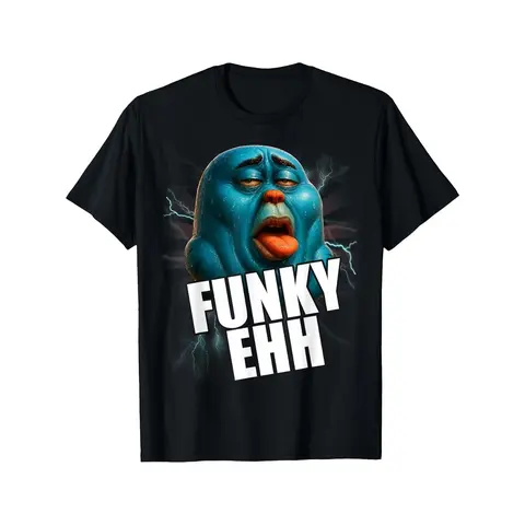 Funky Ehh Funny Brainrot Meme Teens T-Shirt Cotton Clothing