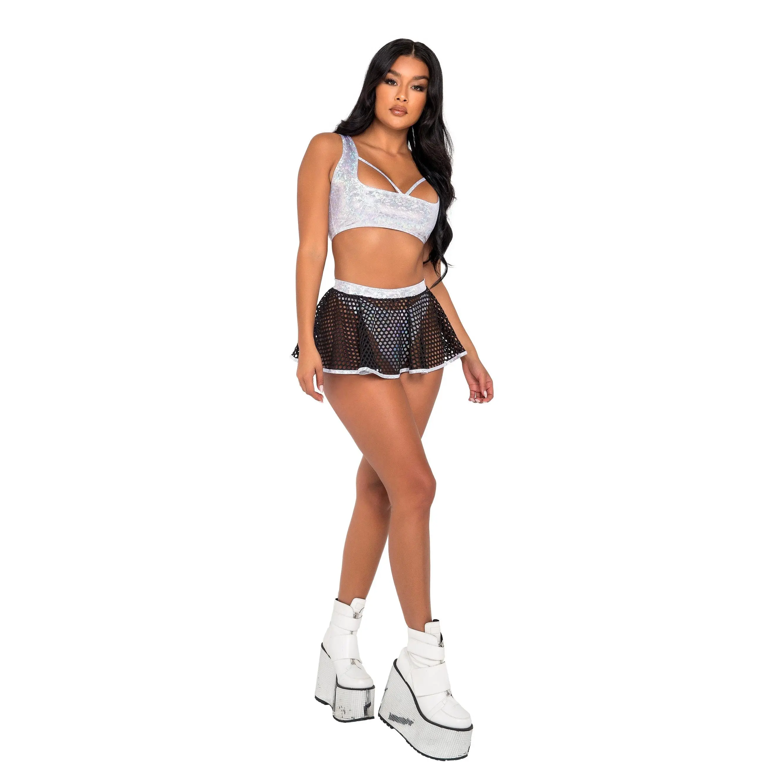 6077 - Fishnet Skirt