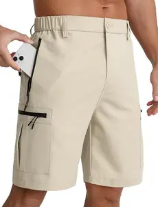 APTRO Men's Cargo Shorts 9" Golf Hiking Work Quick Dry Lightweight with 5 Zipper Pockets for Outdoor Activities & Versatile Wear