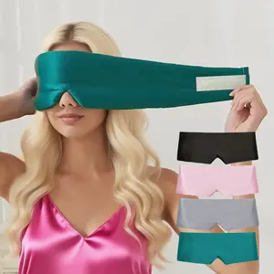 Real Silk Eye Mask, Full Coverage Soft Fabric, Smooth Texture, Safe Skin-Friendly, Comfortable Fit, Reusable Ice Pack, Sleep Aid Tool, Sleeping Eye Mask