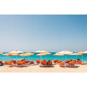 Naxos Orange Umbrellas, Greece