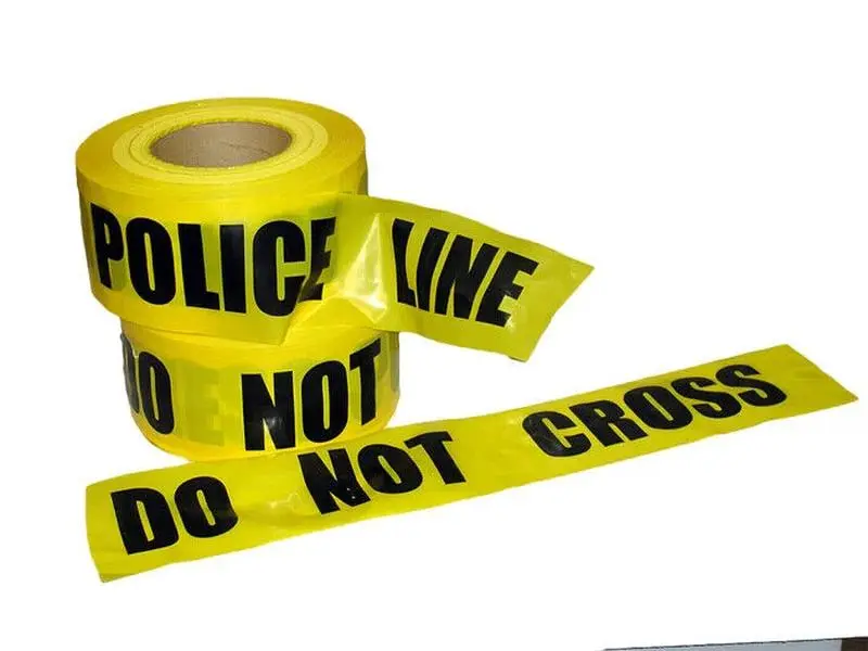 Yellow Police Line Do Not Cross Tape 3 inch X 1000 feet Thick 2.4 Mil