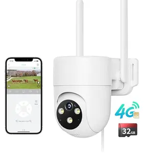 360° Viewing 4G (No Wifi Needed) Wired Security Camera with Two-Way Talk