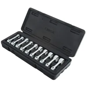 Sunex Tool SU910MTAS 0.375 in. Drive Metric Torque Wrench Head Adapter Set, 10 Piece