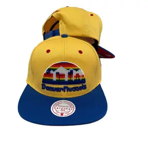 Mitchell & Ness Yellow/Navy NBA Denver Nuggets Reload HWC Snapback
