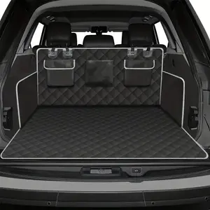 Waterproof Car Trunk Mat, 1 Count Durable Vehicle Pet Pad with Non-slip Backing & Side Flaps, Travel-friendly Car Trunk Mat for Dogs