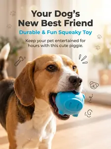 Dog stuff dag toy Dog-squeaky dog toys and Chew-Resistant Toy Ball for Large Medium and Small Dogs Elastic Ball Teether Bite-Resistant Interactive Sound Design pet shop deals