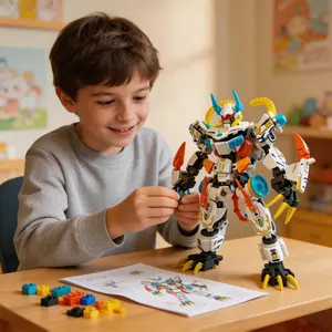 Creative Mechanical Transformation Robot Building Blocks Toy, Assembly Model Blocks Toy, Birthday Gift for Boys