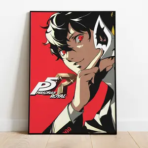 Persona 5 Poster, Wall Art & Fine Art Print, Home Decor, Anime RPG Game poster gift, Gaming Room Decoration