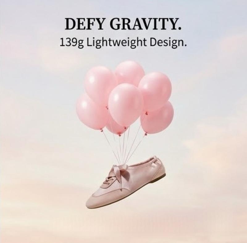 VIVAIA Women's Satin Square-Toe Sneakerina Sneakers, Adjustable Lace-Up Ballet Flats with 2 Laces,Wide Toe Box,Suede-Like Integrated Insole Machine Washable, Lightweight,Triple-Sole Comfort Balletcore  (Cristina)