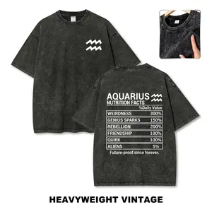Aquarius constellation Vintage Tee 90s Graphic Tees Men's t Shirts Graphic Tee t Shirts Funny Graphic Tee Good Graphic Tees Men's Graphic Tees Streetwear Outfits Men Vacation Outfits Oversized Tshirt Men