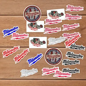 Stickers Pack 20 Pcs Milwaukee Car Bottle Power Laptop Bumper Guitar Tools Vinyl Bike Aesthetic Colorful Water Skateboard Luggage Waterproof