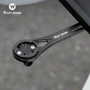 WEST BIKING Multifunctional Aluminum Alloy Speedometer Bracket With Three Bases Cycling Bracket Bike Computer Camera Bracket