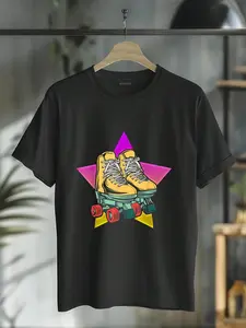 100% Cotton Inline Skates Roller Eighties Outfit Men Women Rollerskates T-Shirt T-Shirt