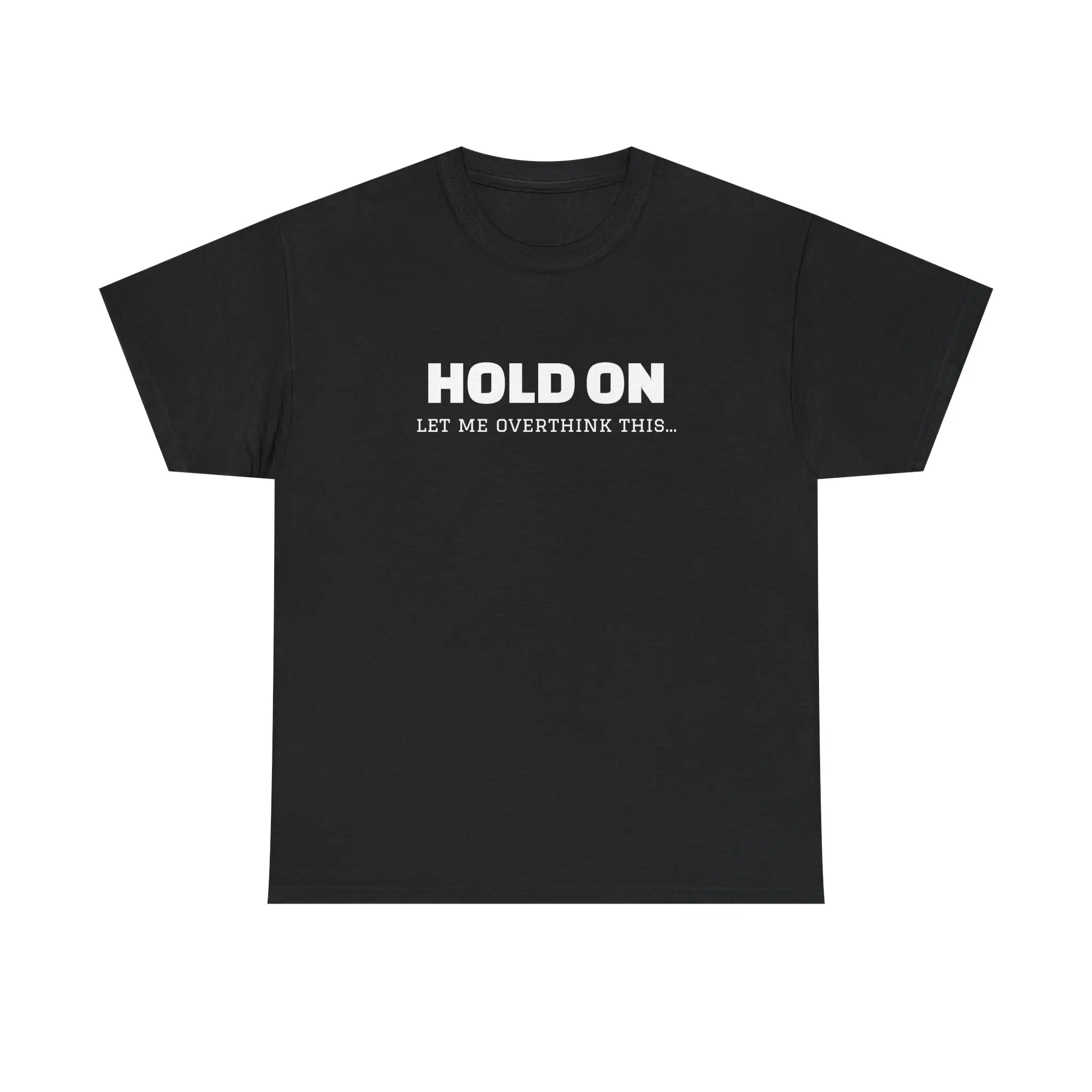 HOLD ON text tee | Minimal Typography T-Shirt, Subtle Motivational Shirt