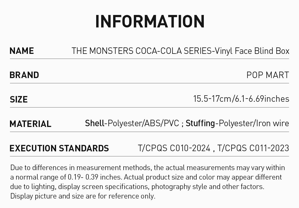 POP MART THE MONSTERS COCA-COLA SERIES-Vinyl Face Blind Box, Labubu Collectible Toys-2.0