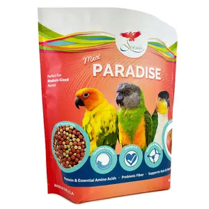 Scenic Mix Paradise Medium Parrot Food - 3.5 lb Bag - 1/4" Bird Pellets - Complete Nutrition for Sun Conures, Pionus, Senegals, Caiques & More