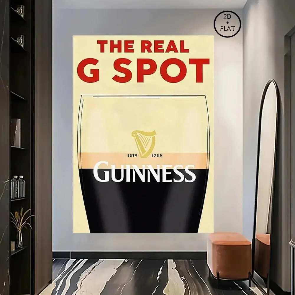 Guinness Poster,Room Decor,Poster for Gifts,Home Decor,Wall Art Decor,bedroom Canvas Posters, Hall Wall Art, Bathroom Canvas Posters Decoration Artistic wall decor poster posters wall art wall decor for men