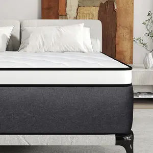 KORLOVY 12" 14" Twin Full Queen King Size Mattress In A Box Memory Foam Mattresses Hybrid Pocket Spring Medium Firm Skin-friendly Pressure Relief