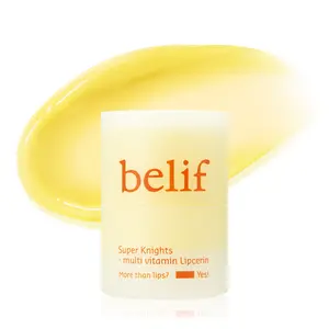 belif Super Knights Multi Vitamin Lipcerin, Korean Skincare for Lips – Exfoliates, Nourishes & Strengthens Lip Skin Barrier with Vitamin B3, C, E & B12