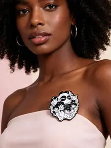 Character Brooches Retro Anime Girls' Metal Badges Small Gifts Bag Pins for Caps Backpack Accessories Cap Pin Brooch