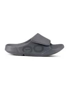Oofos Ooahh Sport Flex Slide Unisex Sandals - Slate