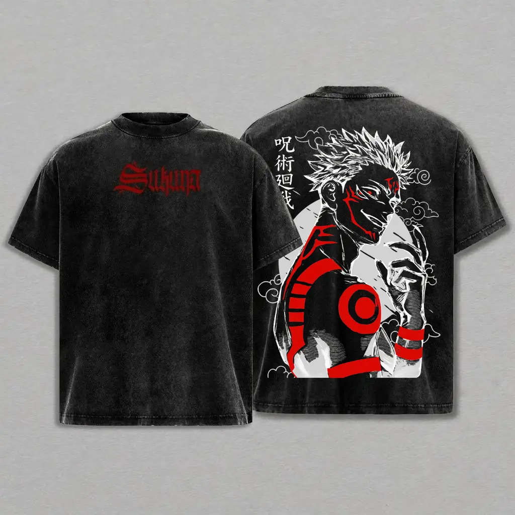 Black-Acid Wash Tshirt