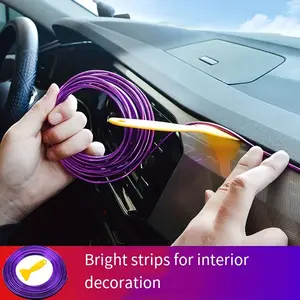 Interior trim strips, door panels, center console gaps, dashboard trim strips, chrome trim strips