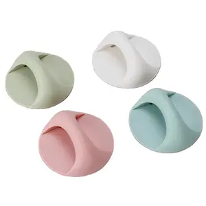 Self-Adhesive Kitchen Cabinet Drawer Handle, Easy Open Auxiliary Handle Arch Shape, Suitable for Home Kitchen Bathroom Cabinets Windows Toilets