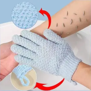 4-Piece Bath Gloves Set, Spa Massage Body Scrubbers, Exfoliating & Cleansing Accessories, Exfoliant Scrubber Glove, All-Season Personal Care Tools