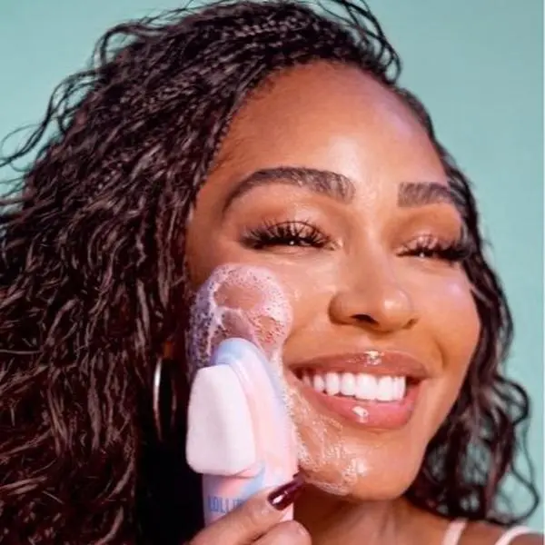 Double-Sided Cleanse & Exfoliate Face Brush by Meagan Good-Majors