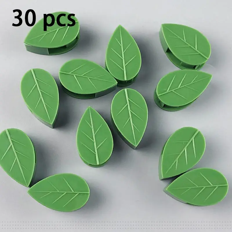Plant Wall Fixture Clips, 30pcs Invisible Vine Traction Support Holder with Stickers, Garden Decorations