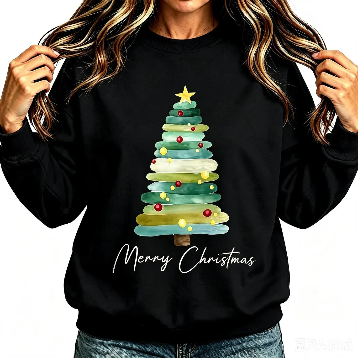 Crew neck sweatshirt_White
