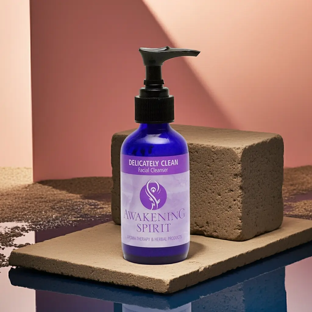 Awakening Spirit Gentle Rosewater Facial Cleanser - Moisturizing Daily Wash for Dry, Sensitive Skin Repair with Aromatherapy Calming Effect - Single Item, Hyaluronic Acid, Non Toxic, Adults, Cruelty Free, Daily Care, Plant-Based, Hydration, Cream