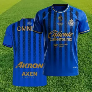 Chivas Blue Soccer Jersey Player Version – Lightweight Breathable Football Shirt, Quick Dry Athletic Fit, Unisex Game Day Fan Apparel